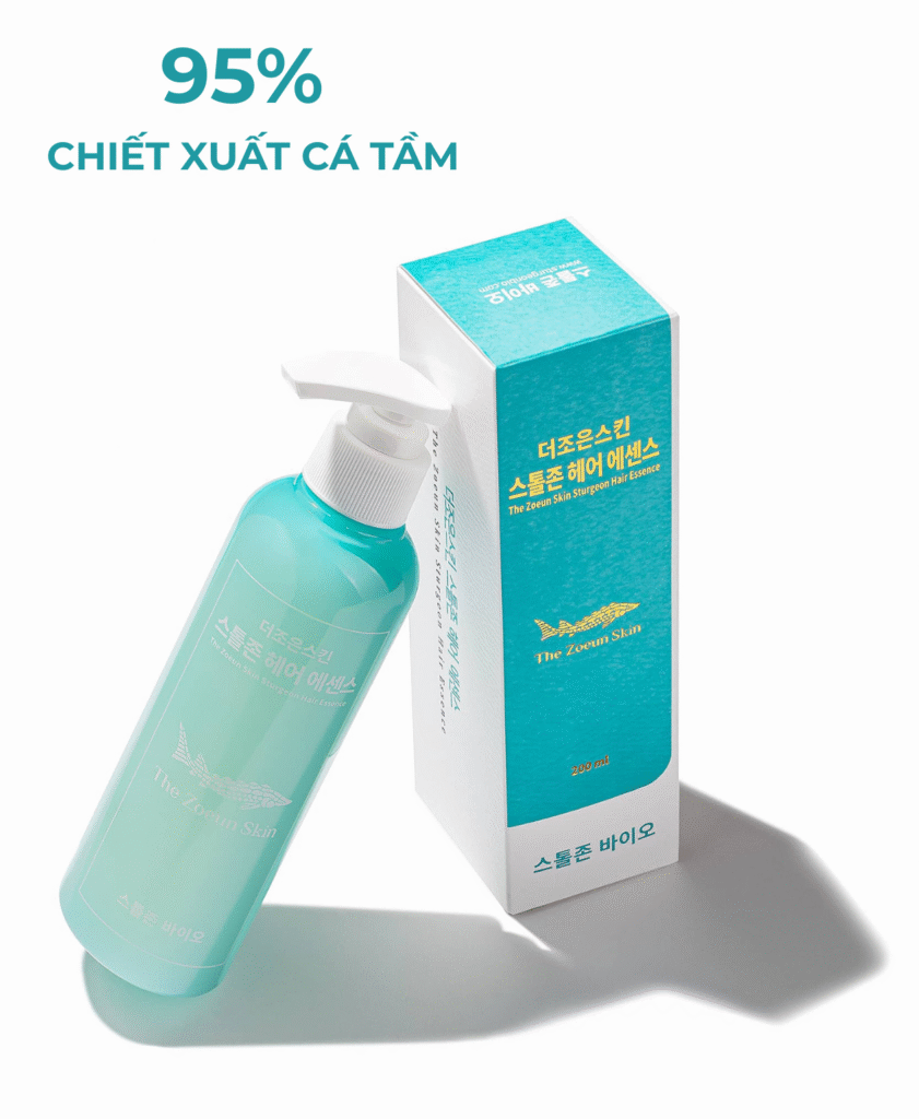 GEL DƯỠNG PHỤC HỒI DA ĐẦU STURGEON HAIR ESSENCE là dòng sản phẩm cao cấp đến từ Sturgeon Bio – Hàn Quốc, được nghiên cứu và phát triển chuyên biệt nhằm chăm sóc, phục hồi và nuôi dưỡng da đầu khỏe mạnh. Với chiết xuất từ cá tầm giàu dưỡng chất, sản phẩm không chỉ cải thiện tình trạng da đầu tổn thương mà còn hỗ trợ tối ưu cho quá trình mọc tóc, giúp mái tóc chắc khỏe và dày mượt tự nhiên.