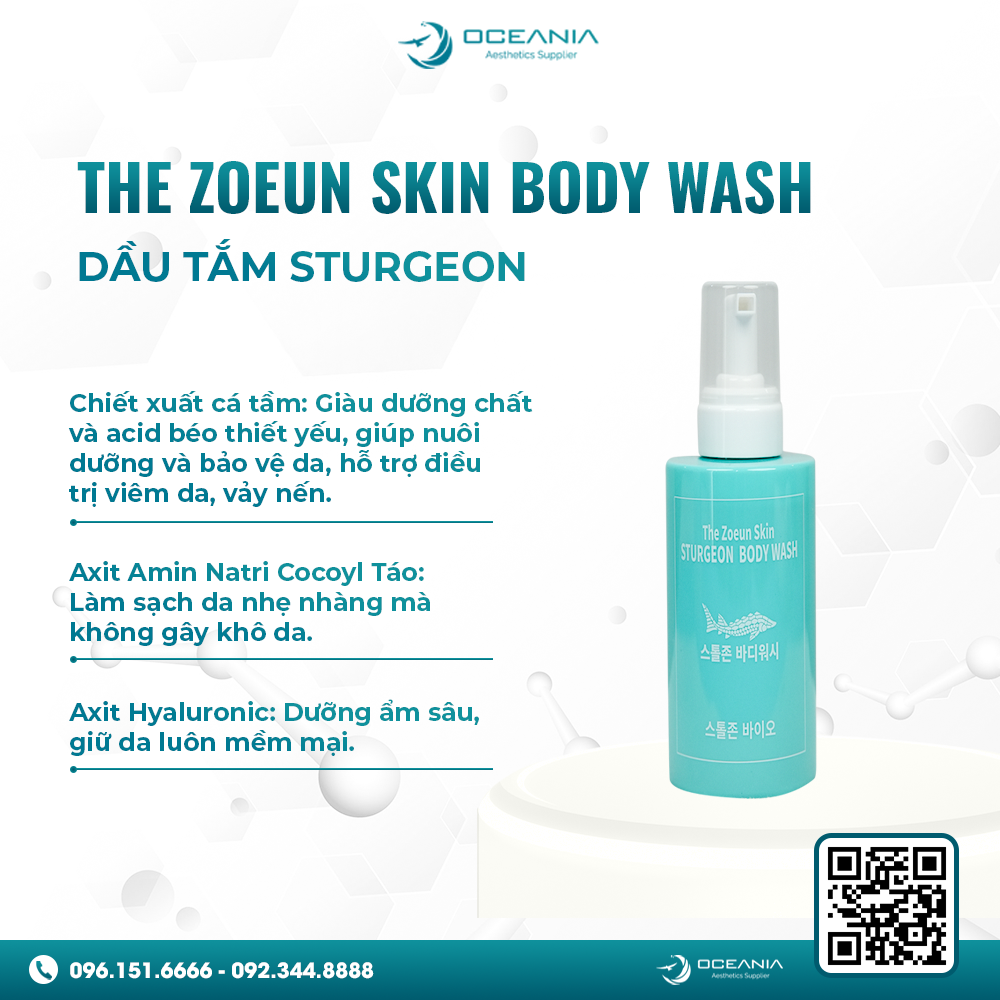 Sản Phẩm Làm Đẹp Từ Đại Dương Foam Tắm Sturgeon Body Wash