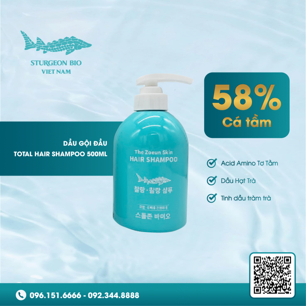 Sản phẩm làm đẹp từ đại dương Foam Rửa Mặt Dầu Gội Đầu Total Care Shampoo