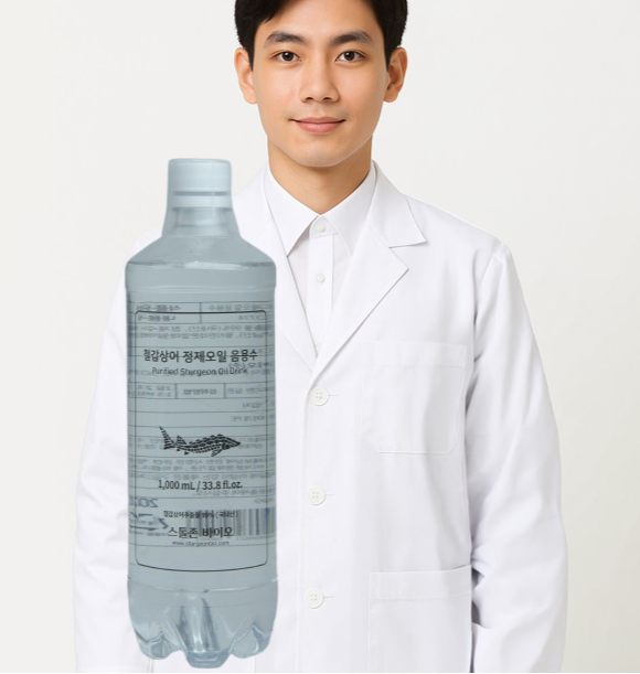 Sản phẩm chăm da tự nhiên Dầu Uống Dầu Cá Tầm Tinh Khiết Purified Sturgeon Oil Drink 1l